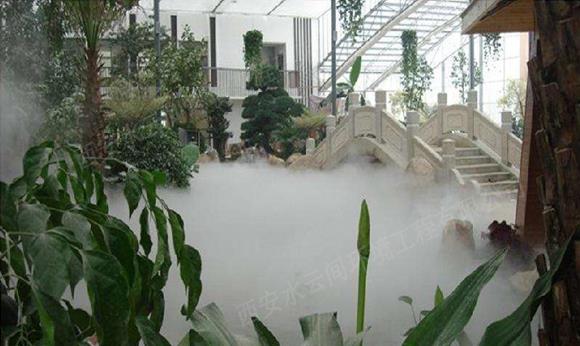 渭南商業(yè)街噴霧降溫造景方案