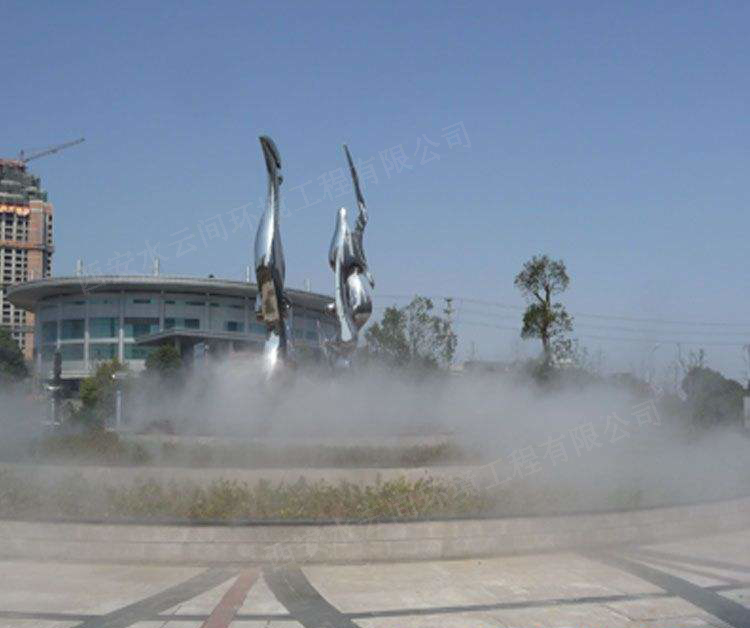 休閑廣場(chǎng)造景、降溫