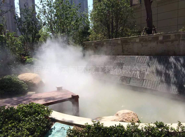 住宅小區(qū)門(mén)頭景觀造霧