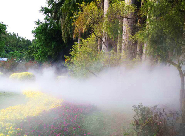 園林公園景觀造霧